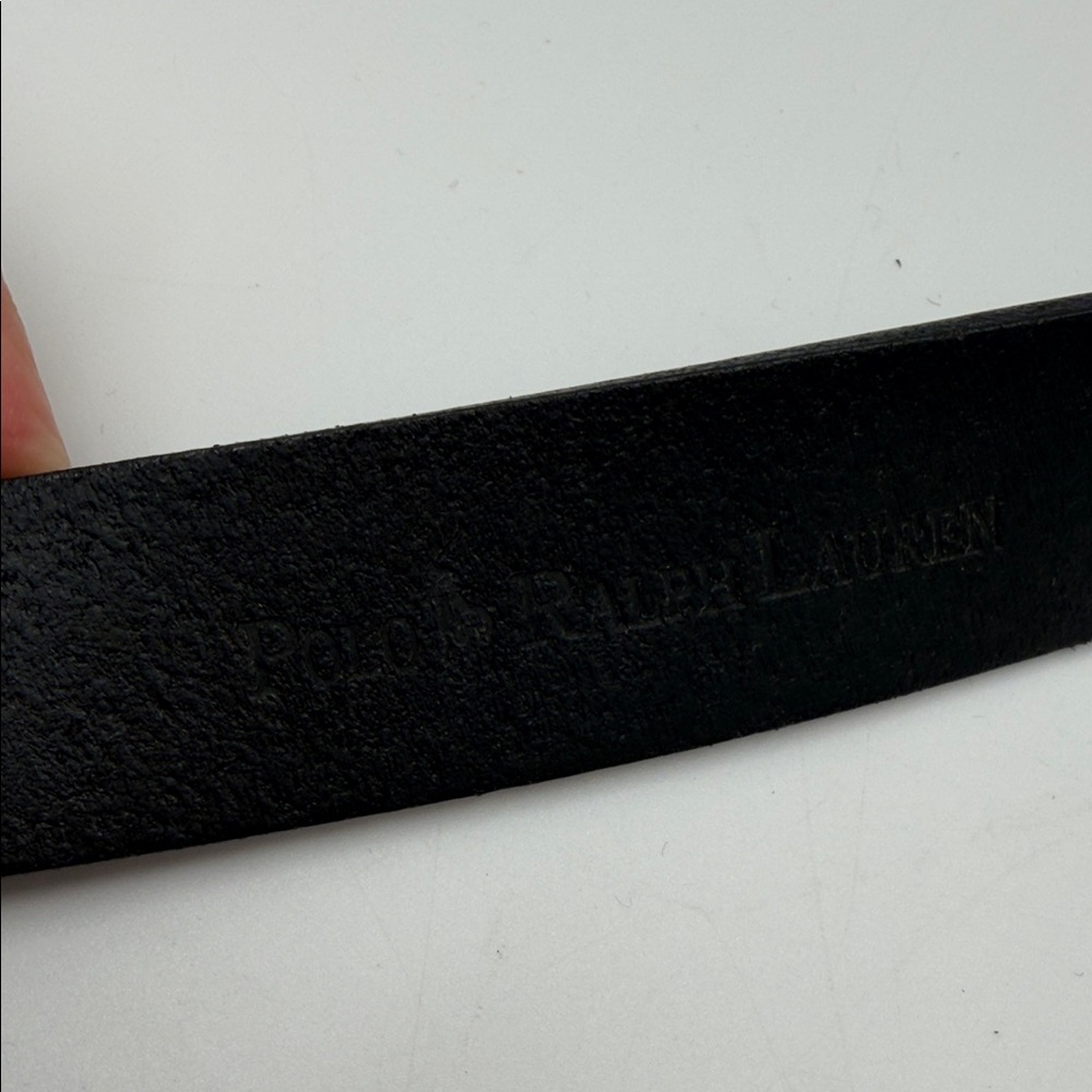 Polo Ralph Lauren Men's Black Leather Belt - Picture 8 of 16